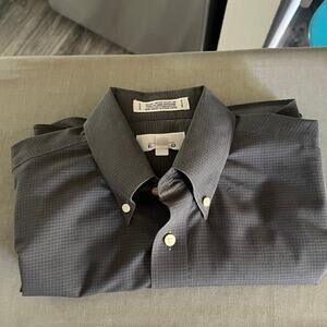 ENRO Non-Iron Poplin Short Sleeve Shirt – Men's Size L